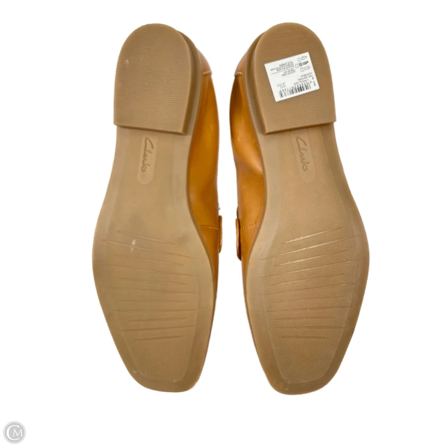 Shoes Flats By Clarks In Tan, Size: 10.5