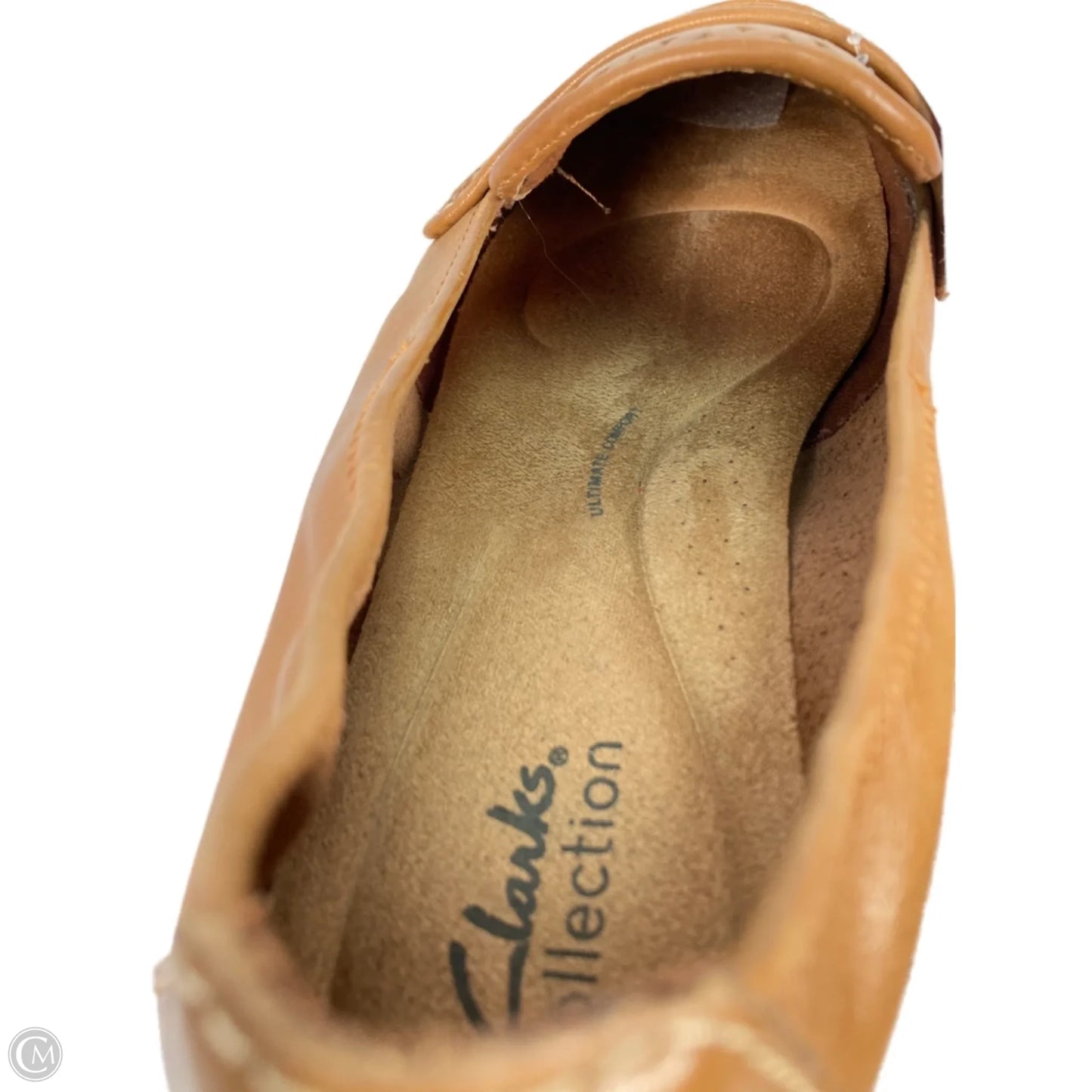 Shoes Flats By Clarks In Tan, Size: 10.5