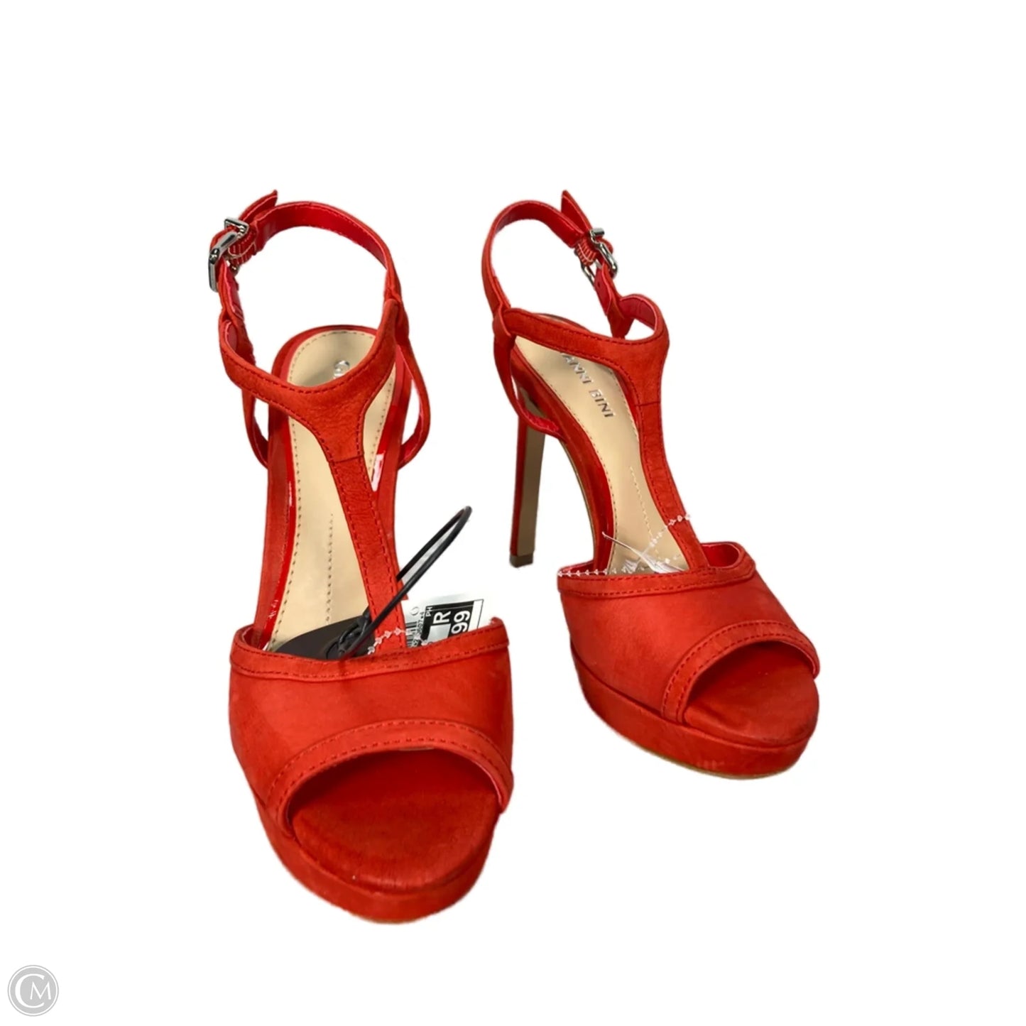 Sandals Heels Stiletto By Gianni Bini In Red, Size: 6