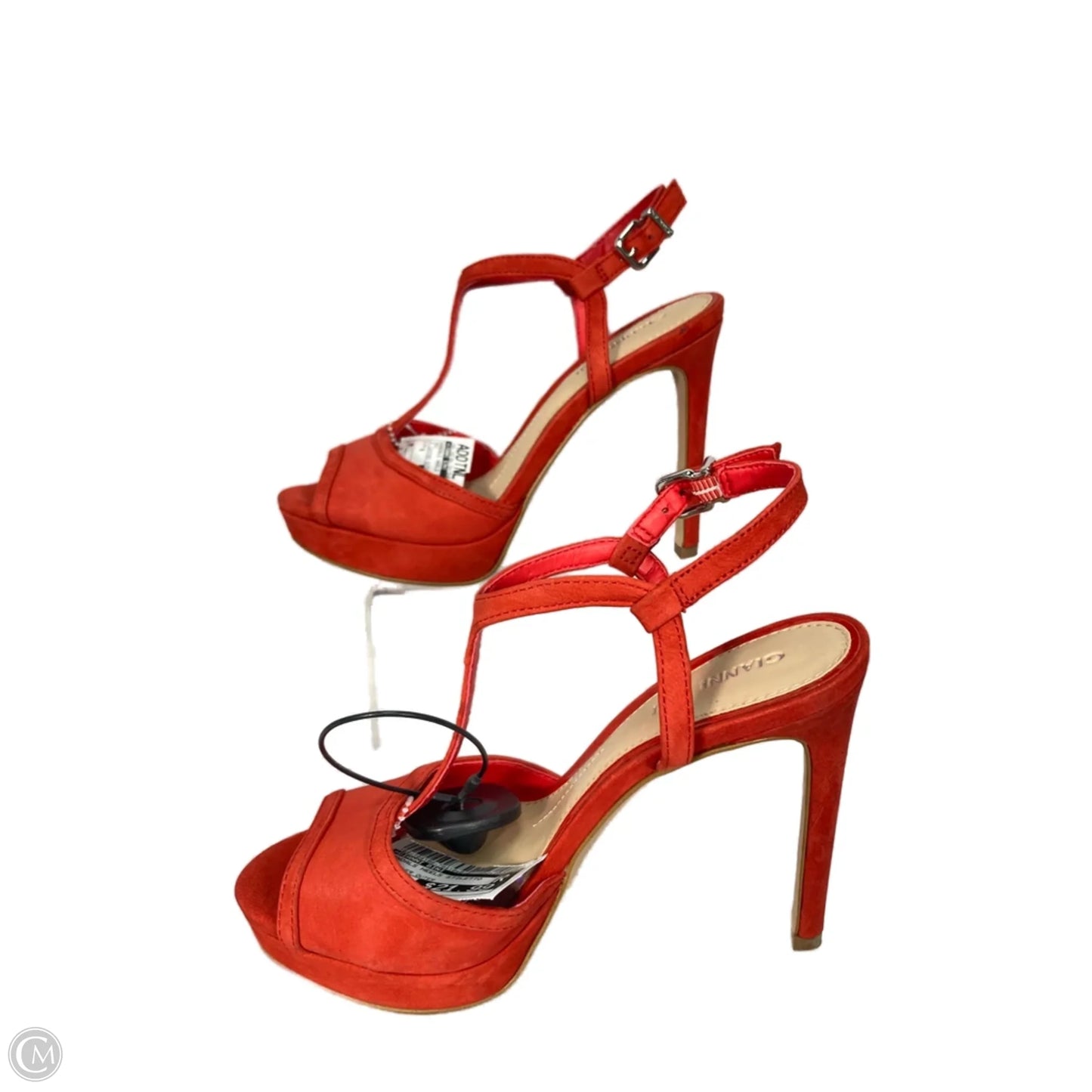 Sandals Heels Stiletto By Gianni Bini In Red, Size: 6