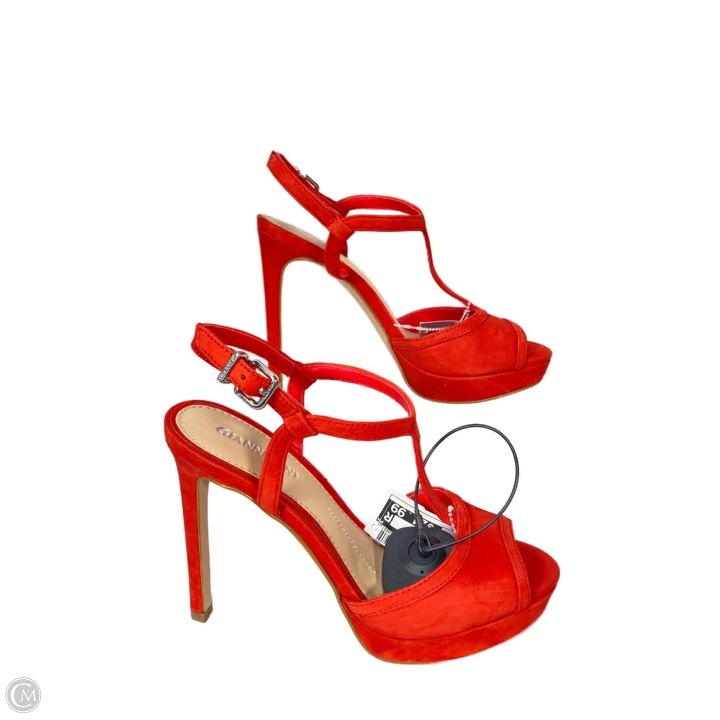 Sandals Heels Stiletto By Gianni Bini In Red, Size: 6