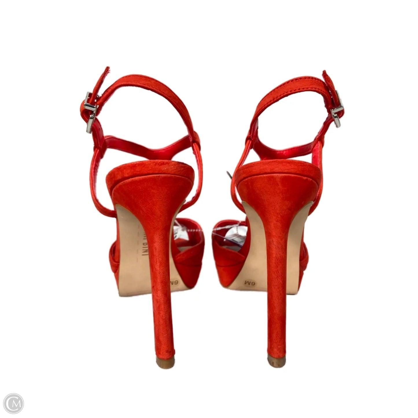 Sandals Heels Stiletto By Gianni Bini In Red, Size: 6