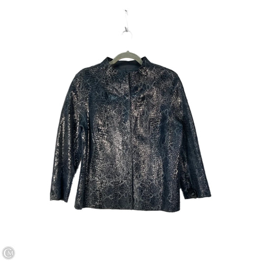 Jacket Leather By Clothes Mentor In Black, Size: S