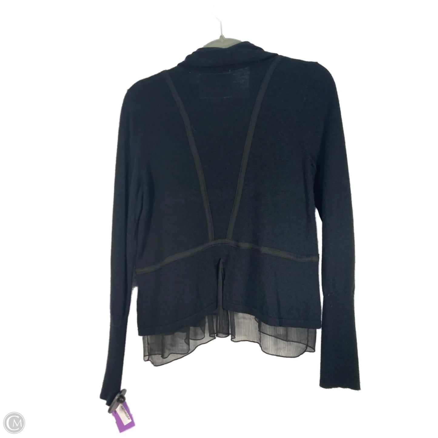 Sweater Cardigan By Anthropologie In Black, Size: M