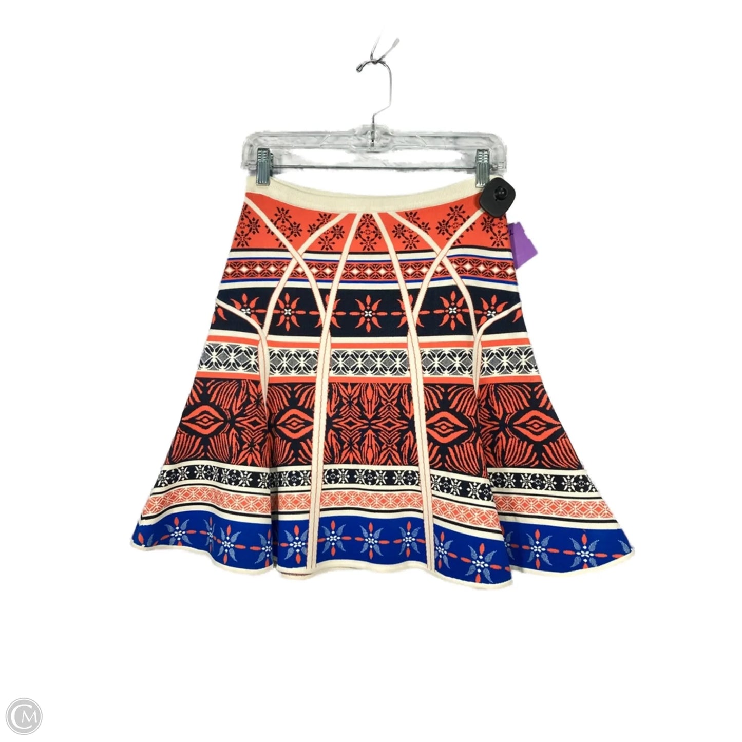 Skirt Designer By Diane Von Furstenberg In Blue & Orange, Size: 4