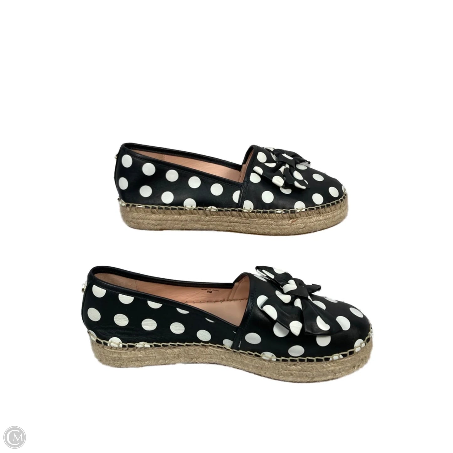 Shoes Designer By Kate Spade In Black & White, Size: 8