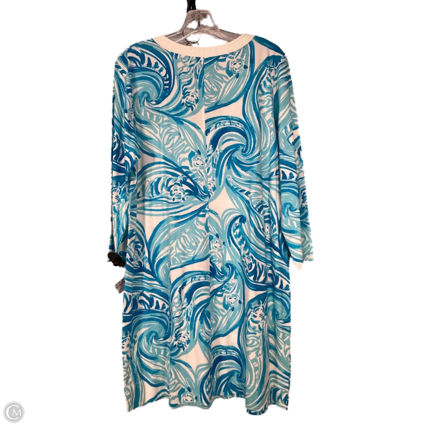 Dress Designer By Lilly Pulitzer In Blue & White, Size: Xl