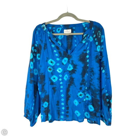 Top Long Sleeve By Velvet By Graham & Spencer In Blue, Size: L