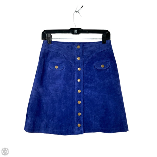 Skirt Mini & Short By Anthropologie In Blue, Size: 2