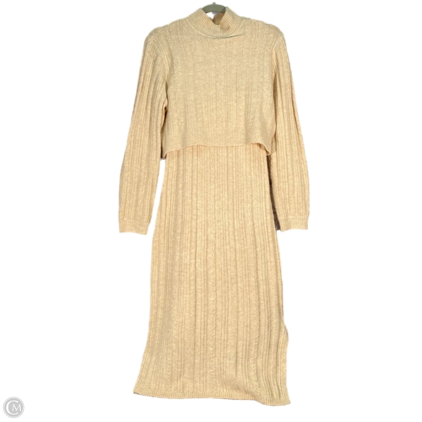 Dress Sweater By Current Air In Tan, Size: Xs