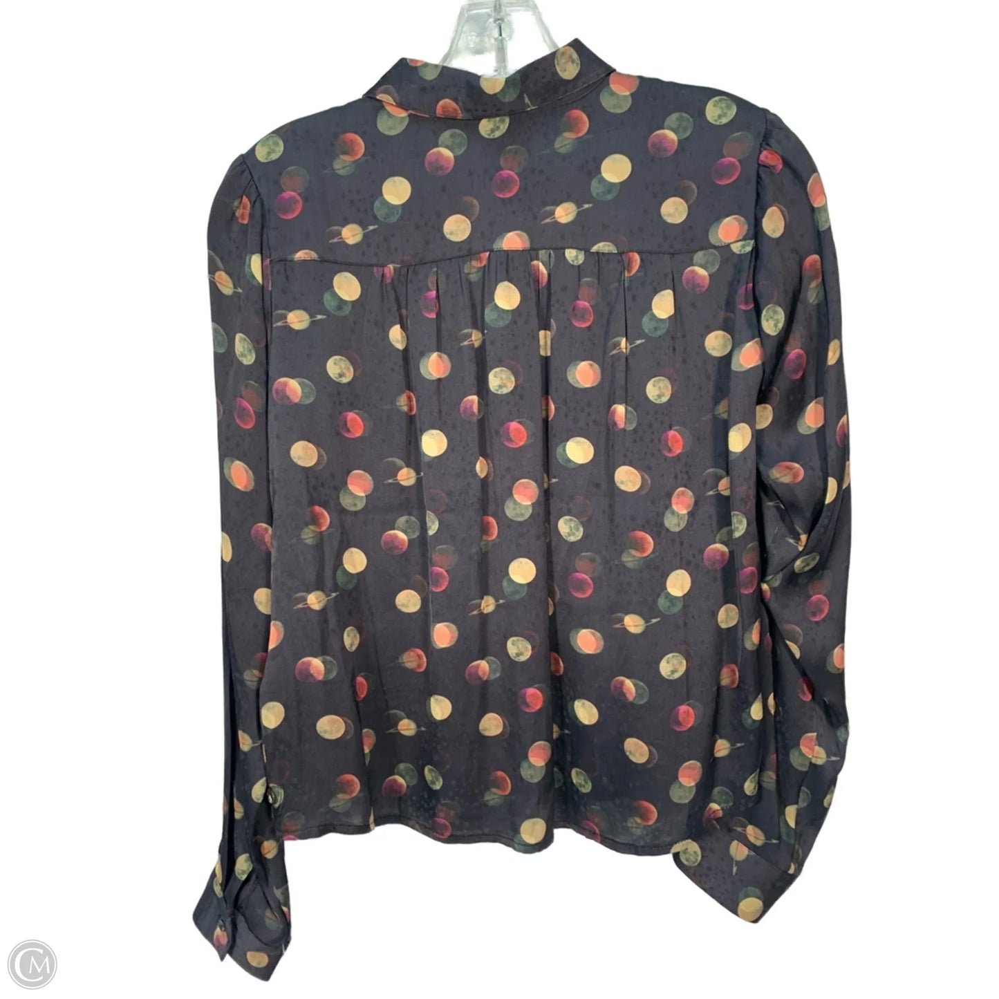 Blouse Long Sleeve By Scotch & Soda In Blue & Green, Size: Xs