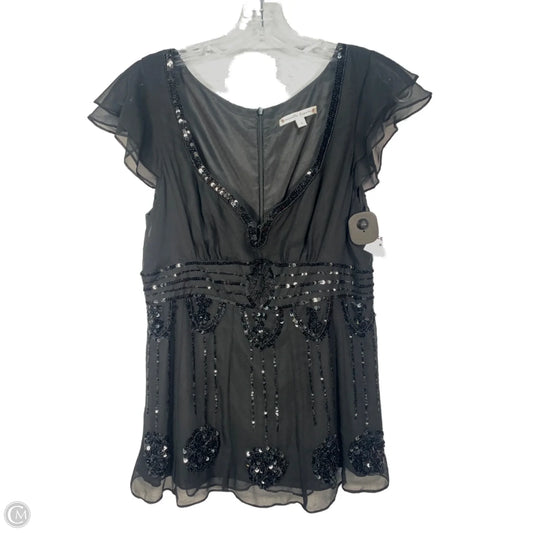 Blouse Short Sleeve By Nanette Lepore In Black, Size: S