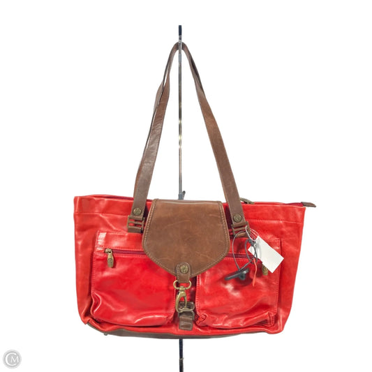 Handbag Leather By Clothes Mentor, Size: Large