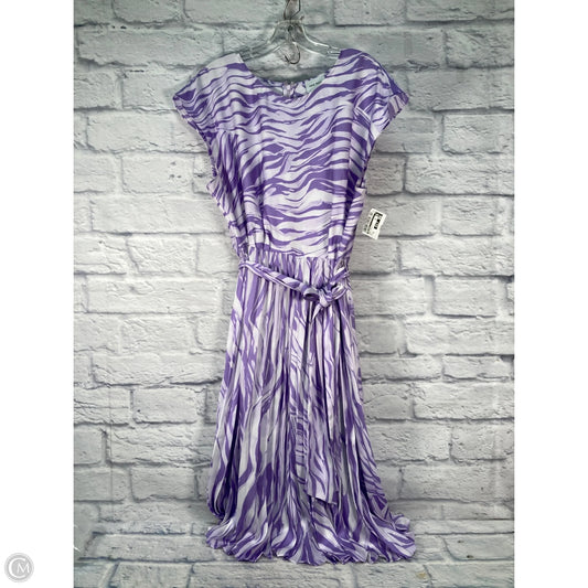 Dress Party Midi By Nine West In Purple & White, Size: Xxl