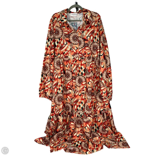 Dress Party Short By First Love In Orange & Red, Size: 3x