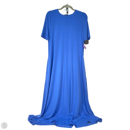 Dress Casual Maxi By Chicos In Blue, Size: M