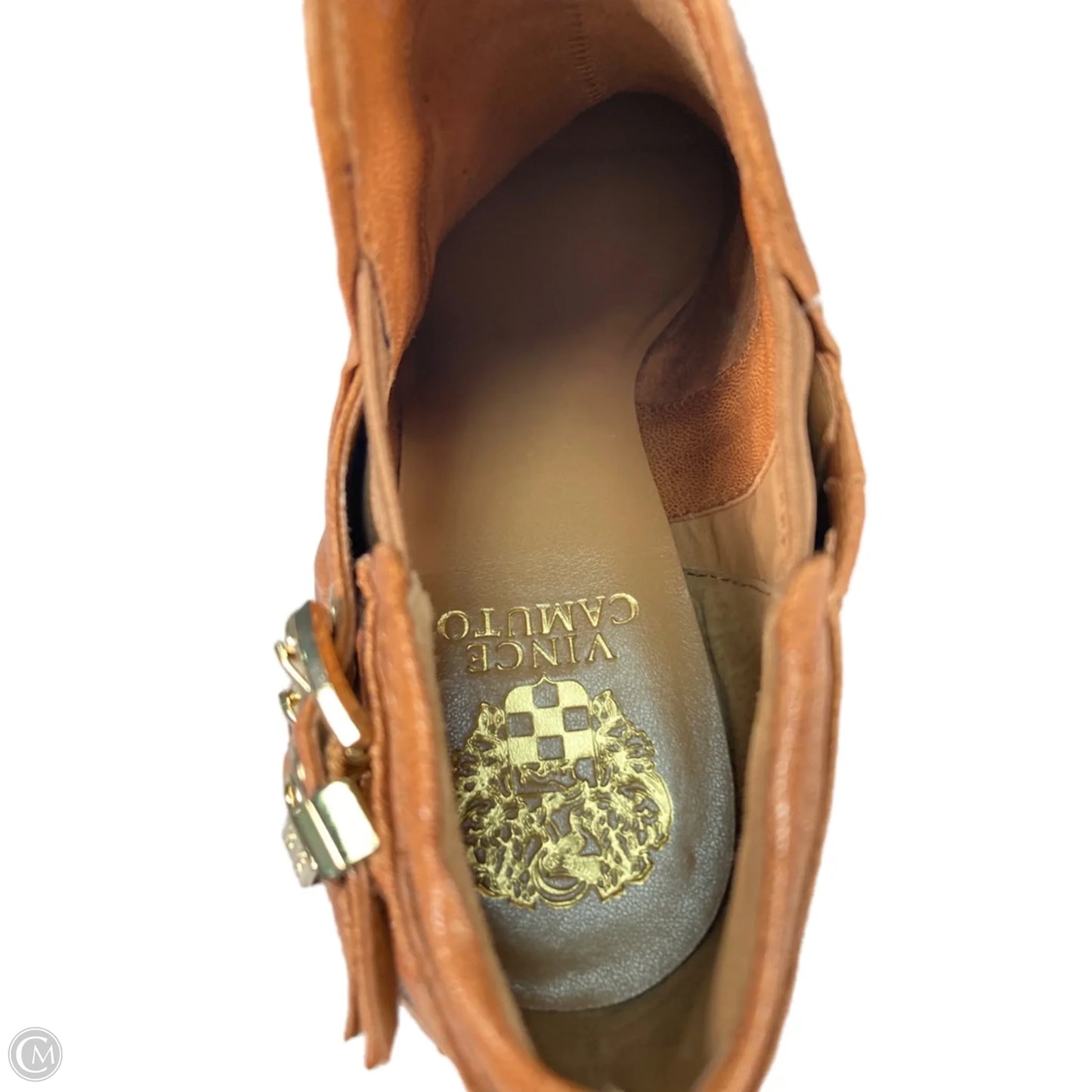 Boots Ankle Heels By Vince Camuto In Brown, Size: 8