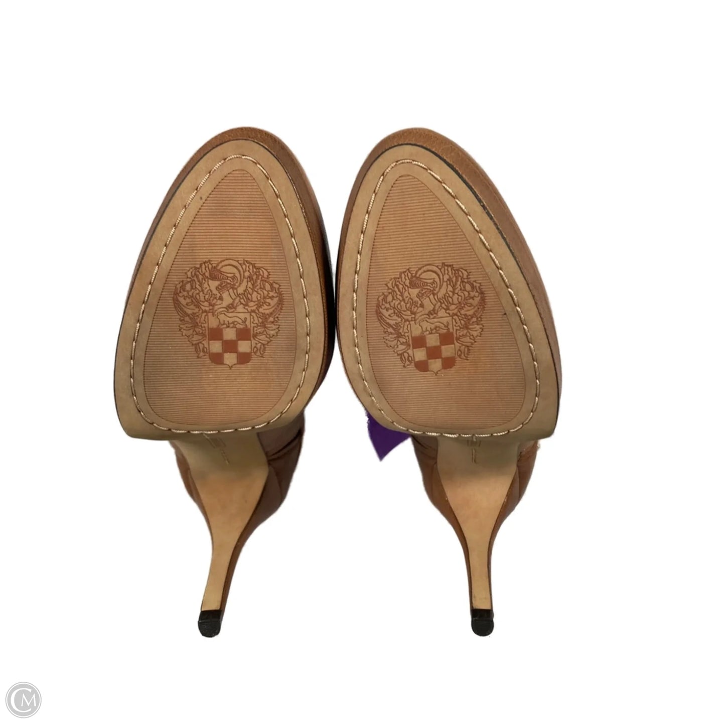 Boots Ankle Heels By Vince Camuto In Brown, Size: 8