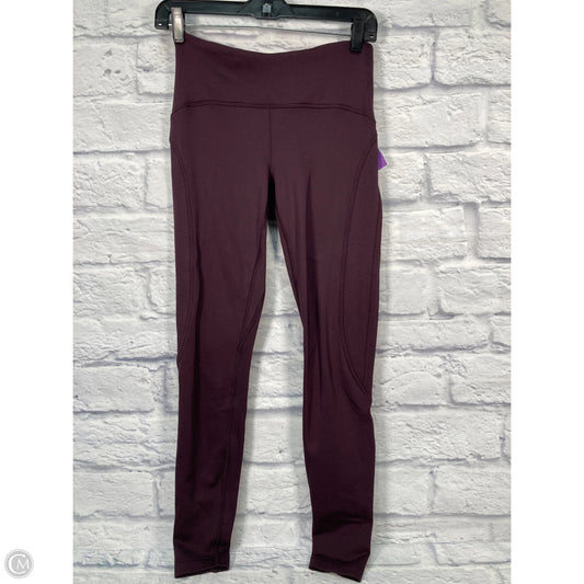Athletic Leggings By Lululemon In Purple, Size: S
