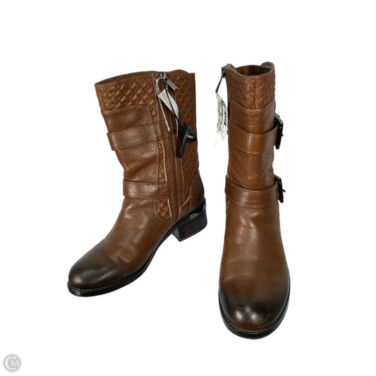 Boots Mid-calf Heels By Vince Camuto In Brown, Size: 8
