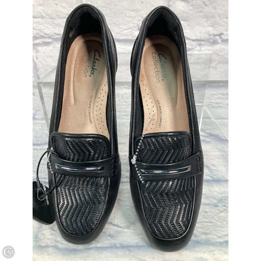 Shoes Heels Block By Clarks In Black & Brown, Size: 7