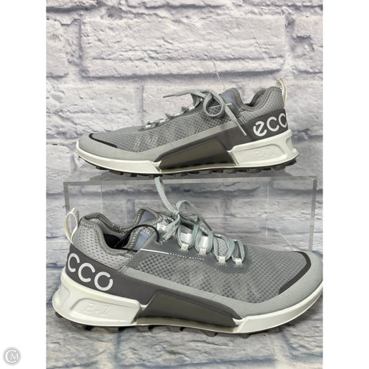 Shoes Sneakers By Ecco In Grey & White, Size: 9