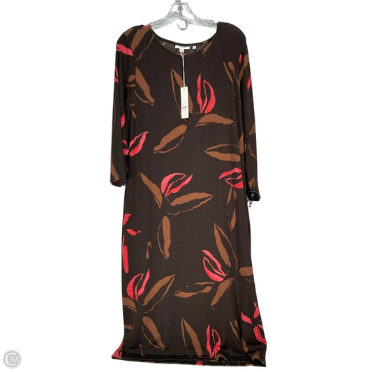 Dress Casual Midi By Chicos In Blue & Pink, Size: Xl