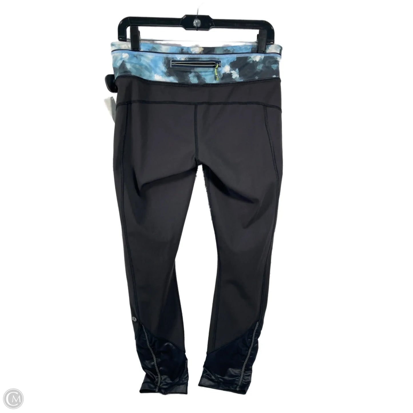 Athletic Leggings By Lululemon In Black & Blue, Size: M