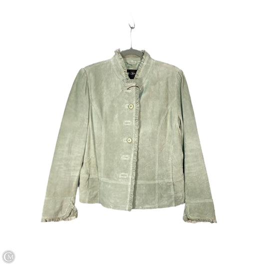 Jacket Leather By Brandon Thomas In Green, Size: L