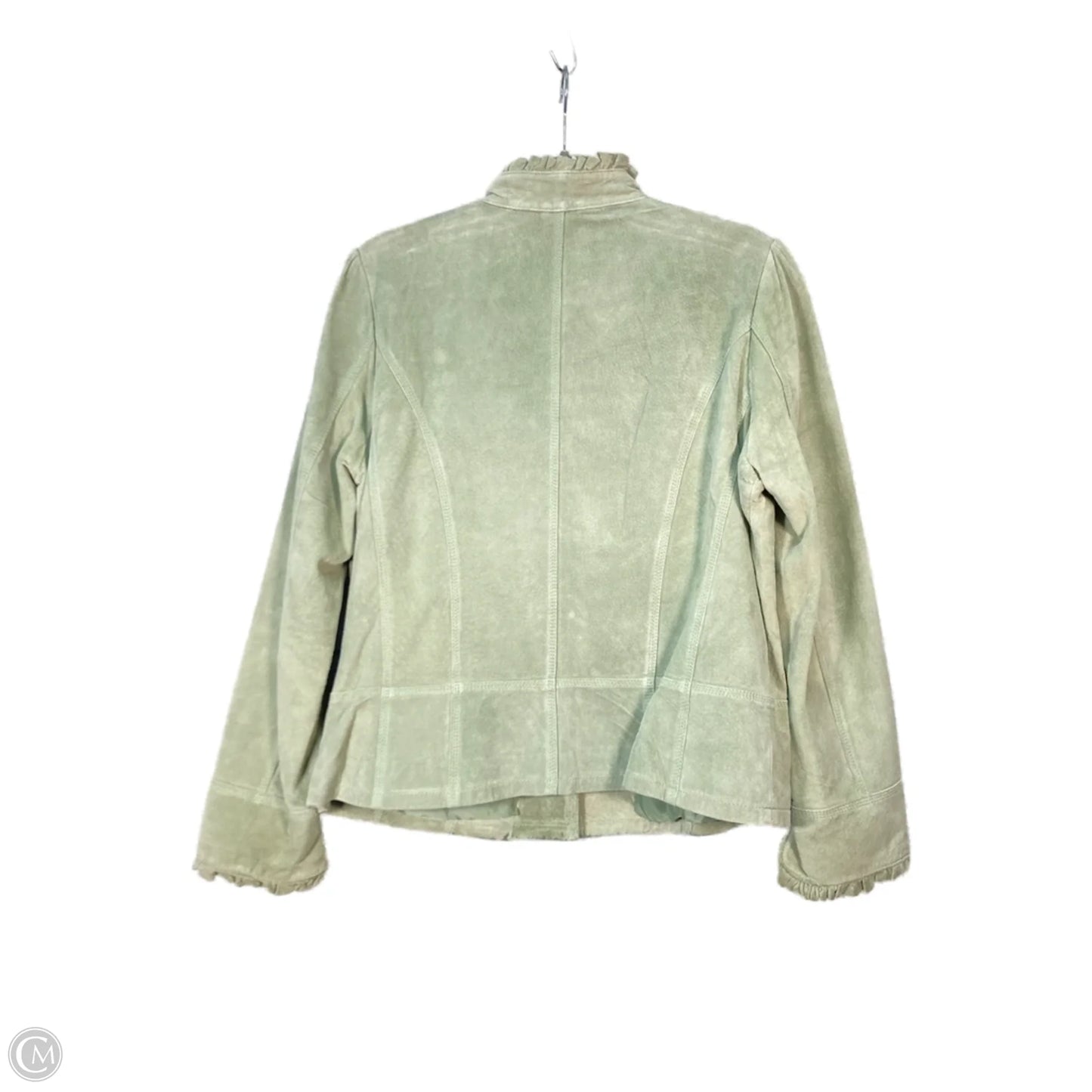 Jacket Leather By Brandon Thomas In Green, Size: L