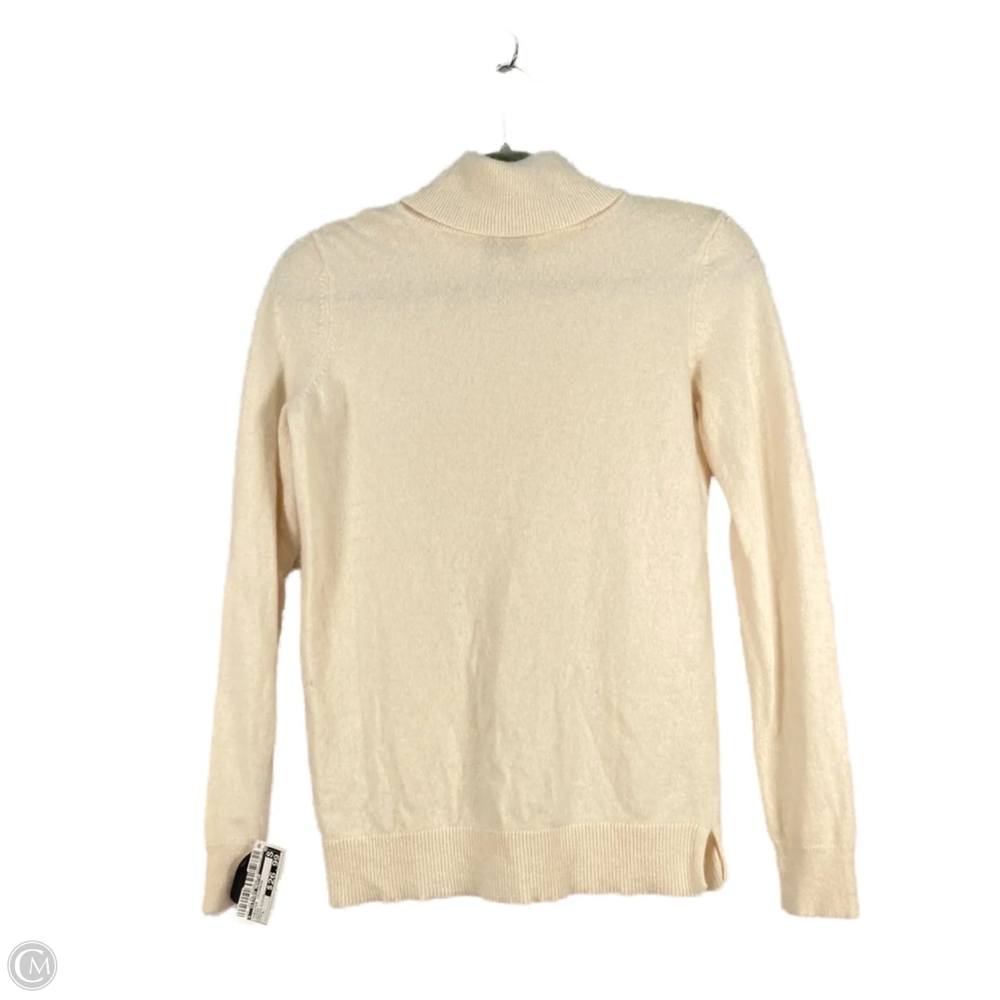 Sweater Cashmere By Clothes Mentor In Cream, Size: L