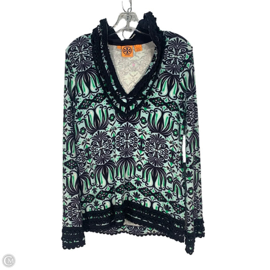 Sweatshirt Designer By Tory Burch In Blue & Green, Size: S