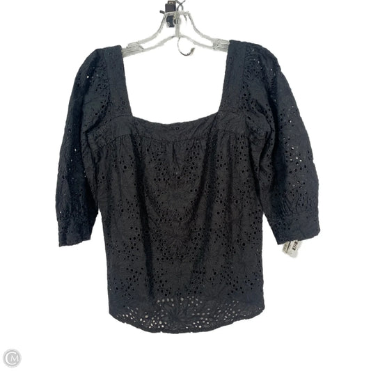 Top Long Sleeve Designer By Milly In Black, Size: M