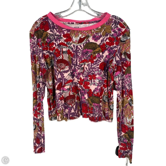 Top Long Sleeve By Maeve In Purple & Red, Size: Xs