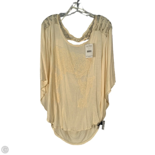 Top Short Sleeve By Free People In Cream, Size: L
