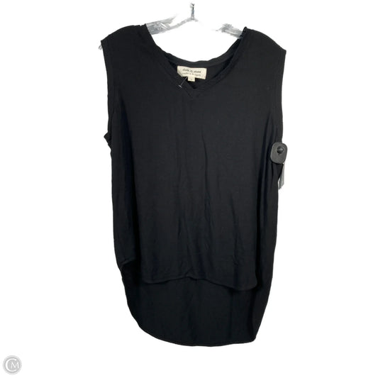 Top Sleeveless By Cloth & Stone In Black, Size: L
