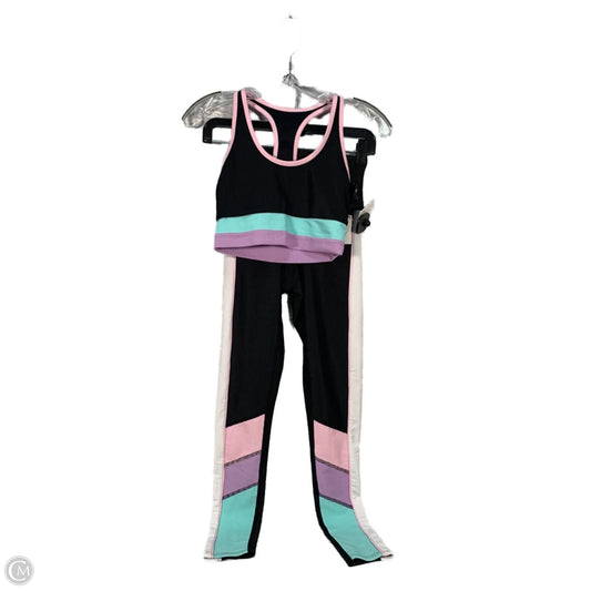 Athletic Pants 2pc By Beach Riot In Black & Pink, Size: Xs