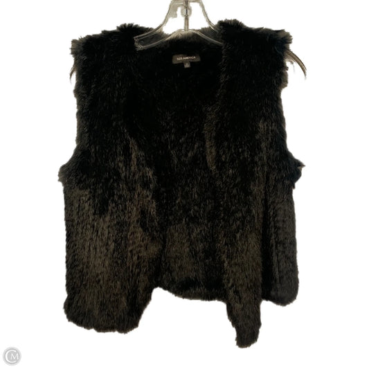 Vest Faux Fur & Sherpa By 525 America In Black, Size: Xs
