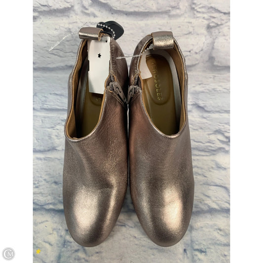 Boots Ankle Heels By Aerosoles In Gold, Size: 7.5