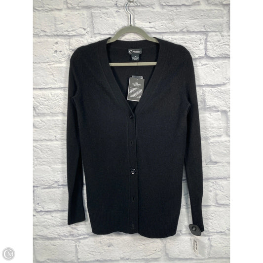 Sweater Cardigan Cashmere By Bloomingdales In Black, Size: Xs