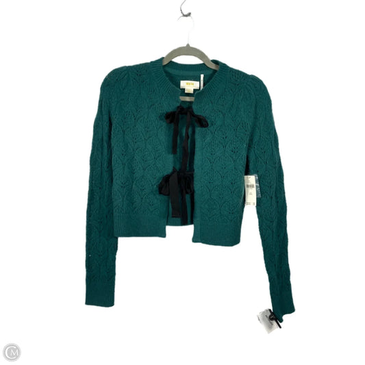 Sweater Cardigan Cashmere By Maeve In Green, Size: Xxs
