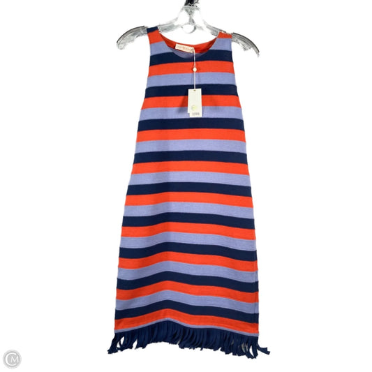 Dress Designer By Tory Burch In Blue & Orange, Size: S