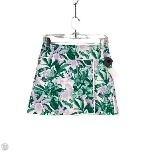 Athletic Skort By Tommy Bahama In Green & Purple, Size: Xs