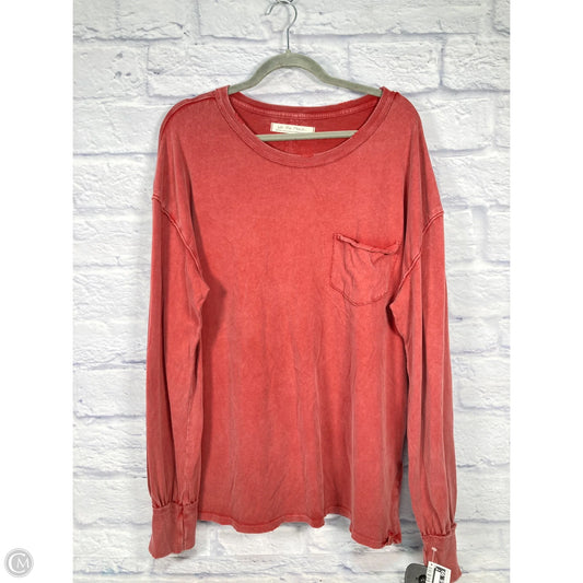 Top Long Sleeve By We The Free In Red, Size: M