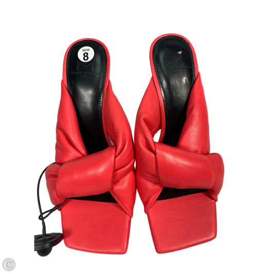 Sandals Heels Stiletto By Marc Fisher In Red, Size: 8