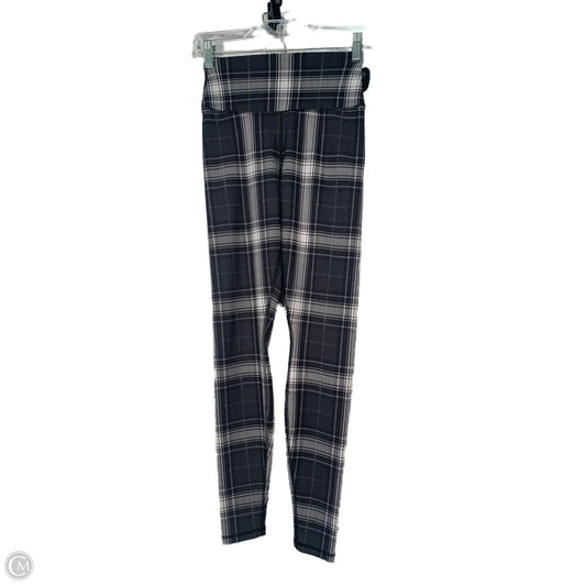 Athletic Leggings By Alo In Grey & White, Size: Xs