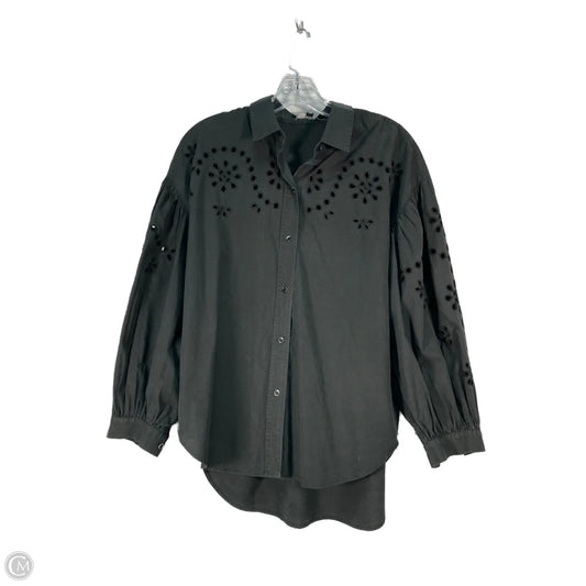 Top Long Sleeve By Rails In Black, Size: S