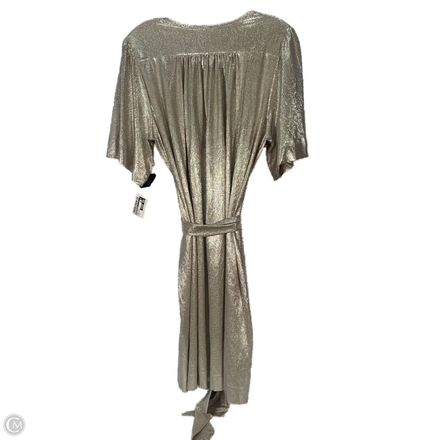 Dress Party Short By Anthropologie In Silver & Tan, Size: S