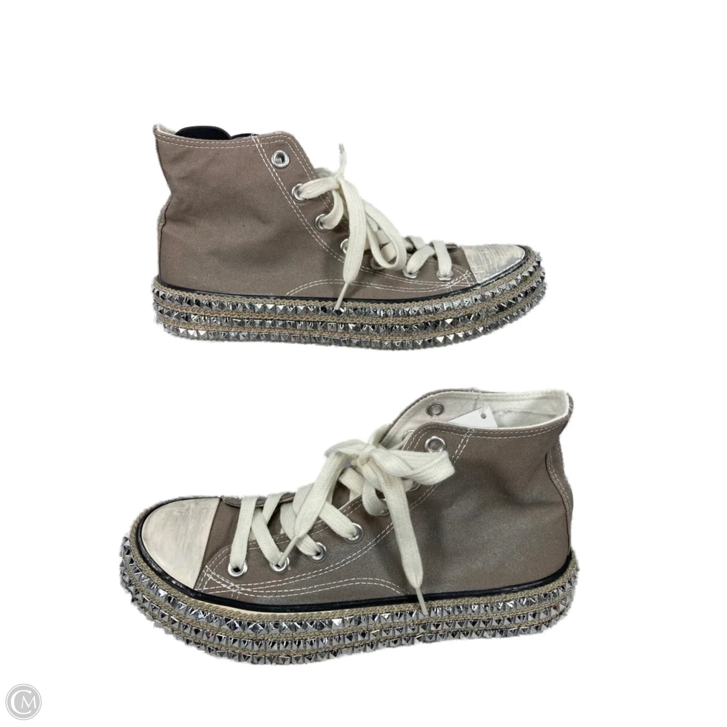 Shoes Sneakers By Clothes Mentor In Cream & Tan, Size: 8.5