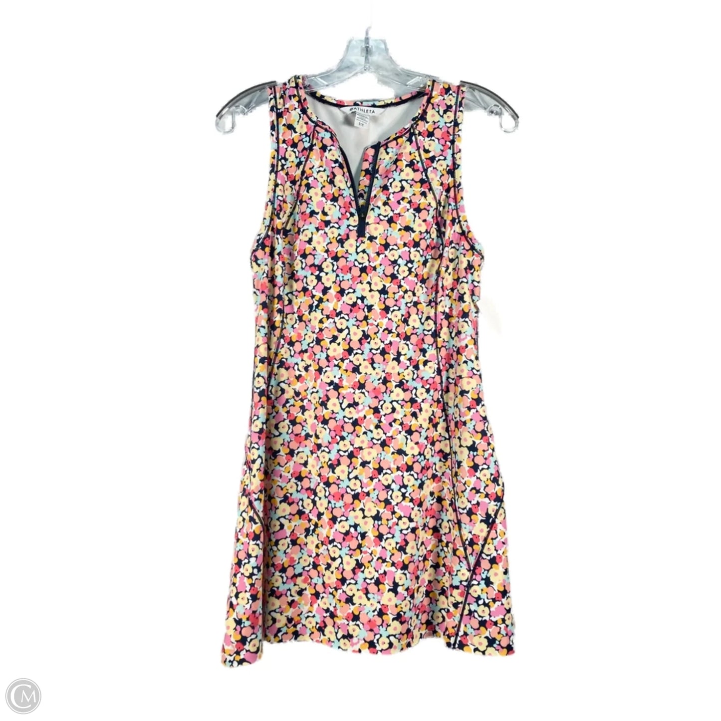 Athletic Dress By Athleta In Blue & Yellow, Size: Sp